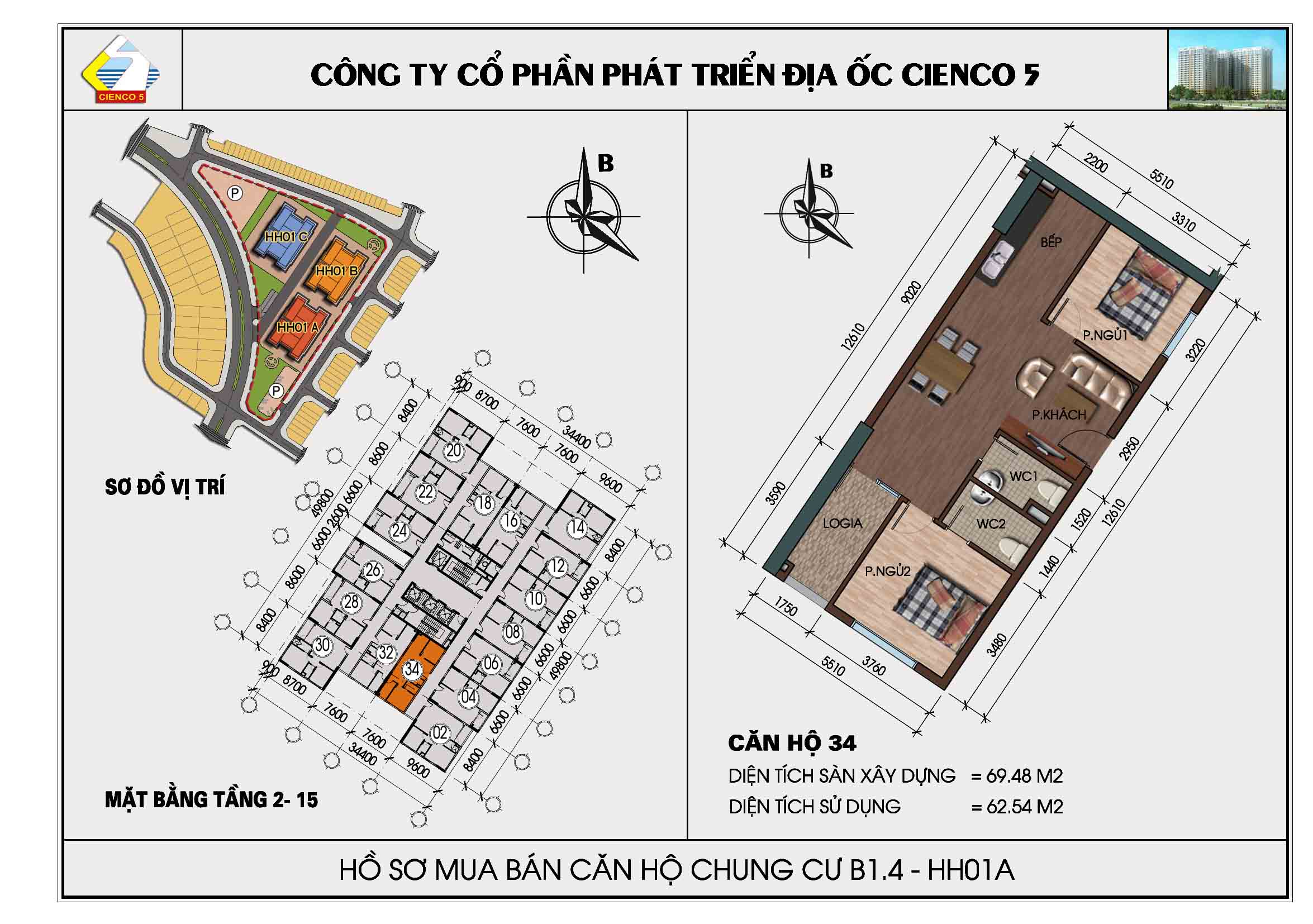 THIẾT KẾ CHI TIẾT CĂN HỘ CHUNG CƯ B1.4 HH01A THANH HÀ CHÍNH THỨC