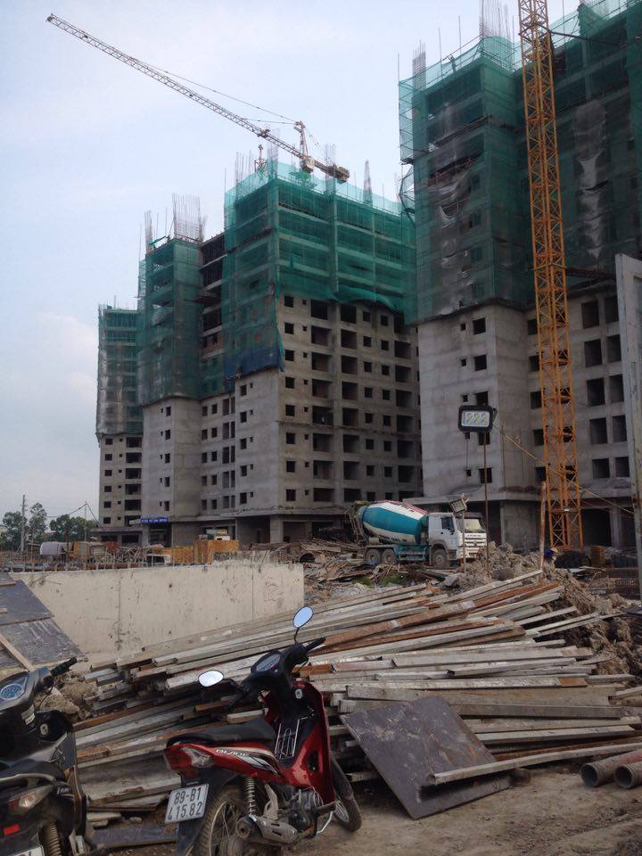 TIẾN ĐỘ : 6 TÒA CHUNG CƯ B1.4 THANH HÀ MƯỜNG THANH ĐANG XÂY TẦNG 15 NGÀY 22/05/2017