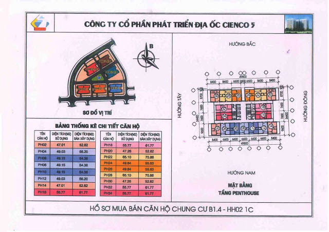 THÔNG BÁO : THIẾT KẾ CHÍNH THỨC CĂN HỘ CHUNG CƯ B1.4 HH02 -1 C THANH HÀ CIENCO  5 