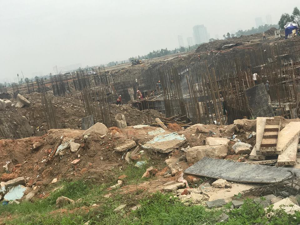 CẬP NHẬT TIẾN ĐỘ : LÀM MÓNG 3 TÒA CHUNG CƯ B1.3 HH03 T2 THANH HÀ - MƯỜNG THANH CIENCO 5 ĐANG LÀM TRẦN HẦM NGÀY 27/06/2017