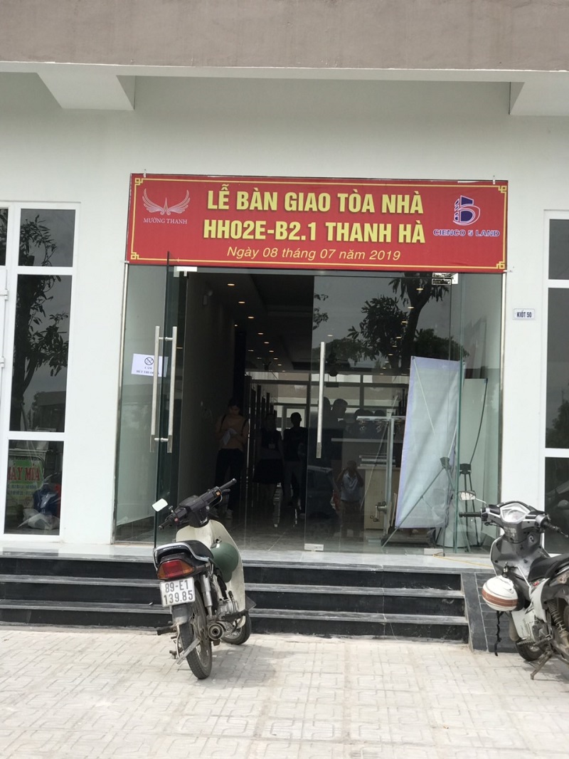 Chủ đầu tư Mường Thanh - Thanh Hà bàn giao căn hộ 5 toà B2.1 hh02 Chủ đầu tư Mường Thanh - Thanh Hà bàn giao căn hộ 5 toà B2.1 hh02